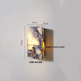 Wabi-Sabi Wandlamp – Bulgari Luxe Steen LED Waterproof Buitenlamp