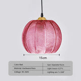 Nordic Hanglamp Glas Groen Bladmotief E27 Modern Woonkamer Slaapkamer