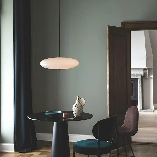 Nordic LED Hanglamp – Vliegende Schotel Design – Zwart/Wit – E27