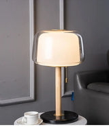 Nordic Franse Tafellamp – Moderne Glazen Bedlamp LED voor Slaapkamer