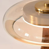 Retro Franse Tafellamp LED Glas & Hout Voor Slaapkamer & Studie