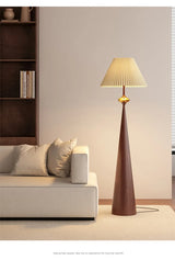 Wabi-Sabi Vloerlamp – Minimalistisch Japans Design met Stoffen Kap