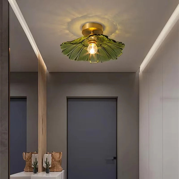 Vintage Bloem Hanglamp Glas E27 Voor Woonkamer, Slaapkamer & Bedside