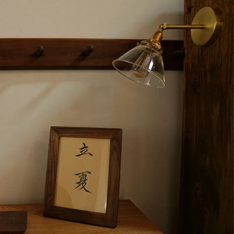 Japanse LED Wandlamp Aluminium & Glas – Retro Nordic Wit
