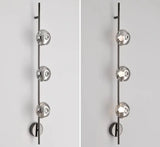 Minimalistische Wandlamp – Grijs Helder Glas & Goud/Zwart Metaal