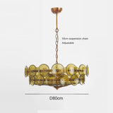 Franse Retro Hanglamp – Luxe Gekleurd Glas LED Pendant Light E14