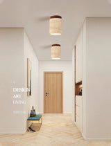 Wabi-Sabi Plafondlamp – Travertin Steen LED Ø12cm/Ø15cm