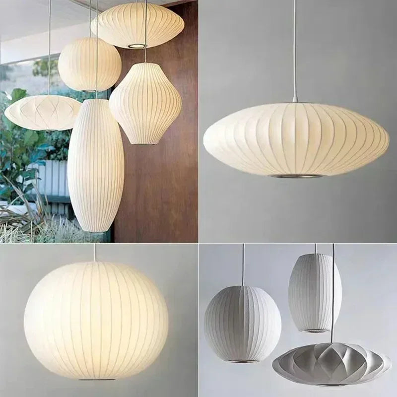 LED Hanglamp Zijde Wit Voor Woonkamer & Hotel