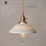 Japanse Keramische Hanglamp – Scandinavische Witte Plafondlamp E27