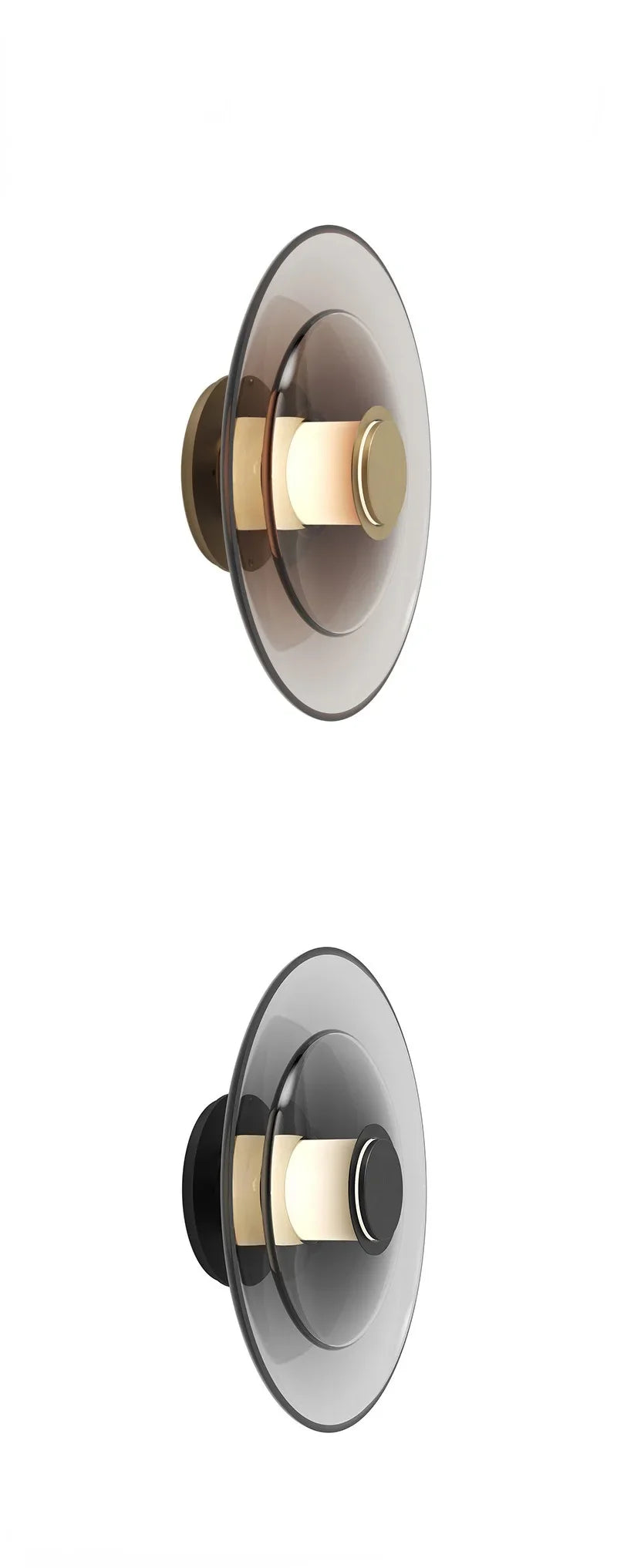 Nordic AuraGlass – Moderne Glazen LED Wandlamp