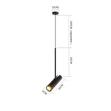 Moderne LED Hanglamp Aluminium Zwart Goud 2-Lichts Voor Woonkamer