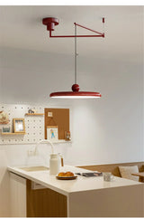 Franse LED Hanglamp – Verstelbare Chrome UFO Plafondlamp 15–30m²