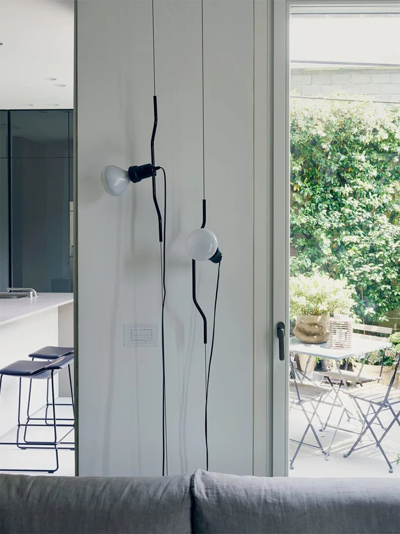 Italiaanse Hanglamp LED Metaal – Verstelbare Hoogte Bedlamp E27