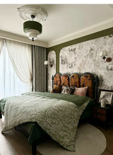 Boho Green Fabric Hanglamp