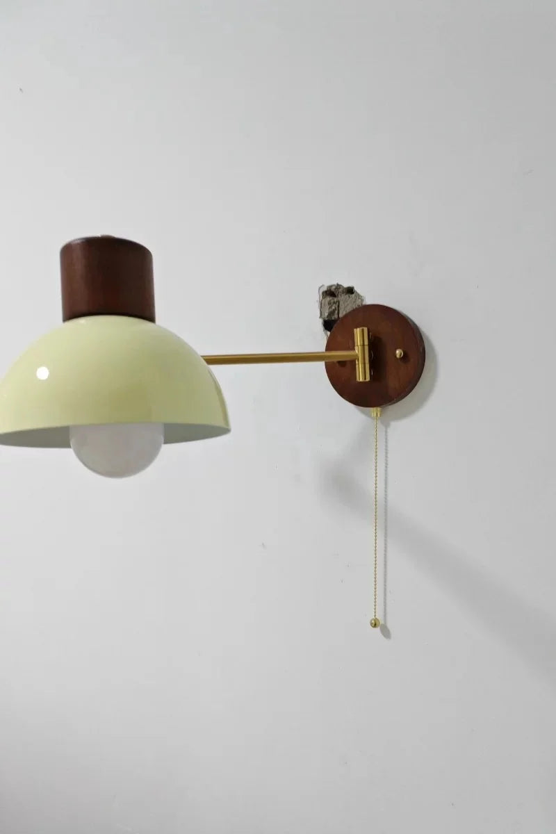 Nordic LED Wandlamp Ivory – Moderne Wandlamp met Trekschakelaar