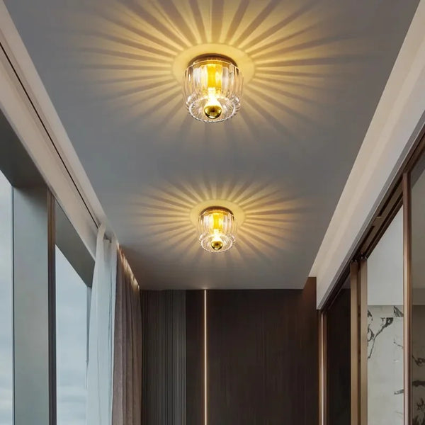 Nordic Wandlamp Glas LED Bauhaus Design – Goud/Zilver