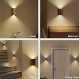 LumiHout – Houten Moderne Indoor Inductie Wandlamp