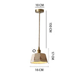 Japans Retro BrassGlow Keramische Hanglamp