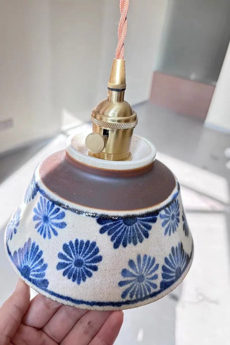LED Hanglamp Bloem Keramiek – Vintage Voor Woonkamer & Restaurant