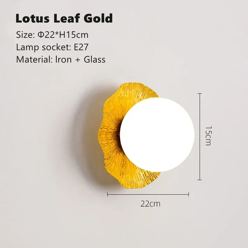 Gouden Plafondlamp – Lotusblad Design LED G9 Ø25/35cm