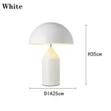 Luxe Moderne Paddestoel LED Tafellamp Nordic E14 Voor Slaapkamer & Studie