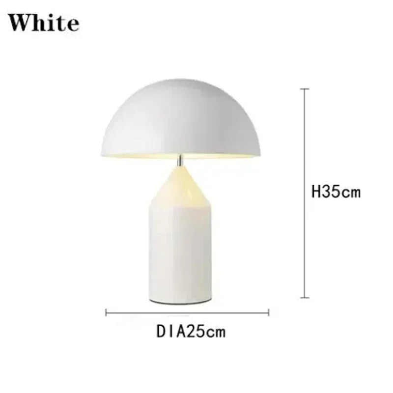 Luxe Moderne Paddestoel LED Tafellamp Nordic E14 Voor Slaapkamer & Studie