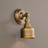 Koperen Wandlamp – Vintage LED Sconce met Helder Glas E14
