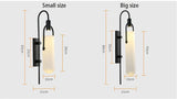 Moderne LED Wandlamp – Glas & Metaal Slaapkamer/Woonkamer Goud/Zwart