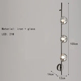 Minimalistische Wandlamp – Grijs Helder Glas & Goud/Zwart Metaal