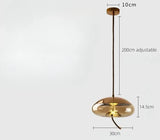 Moderne LED glazen hanglamp – kroonluchter voor woonkamer & keuken