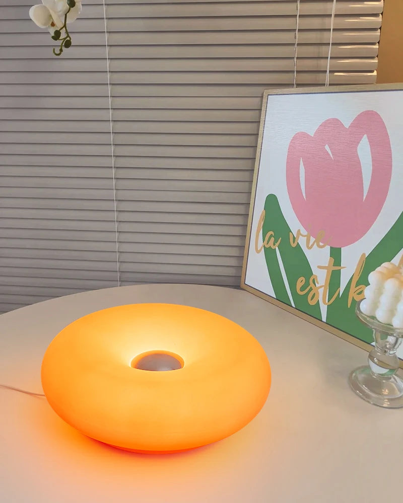 Bauhaus Tafellamp LED USB – Bedlamp Donut Design Nachtlamp
