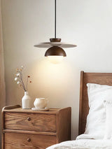 Deense Creatieve LED Hanglamp Walnoothout Voor Slaapkamer & Woonkamer
