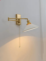 Nordic LED Wandlamp Keramiek – Moderne Sconce met Trekschakelaar