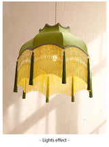 ChâteauLumière Franse Retro Koper & Stoffen Kwast Chandelier