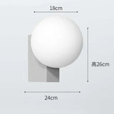 Deense Wandlamp G9 Glasbol Modern Voor Slaapkamer & Foyer