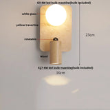 Travertin Wandlamp – Wabi-Sabi LED Natuursteen Bedlamp