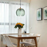 Nordic Hanglamp Glas Groen Bladmotief E27 Modern Woonkamer Slaapkamer