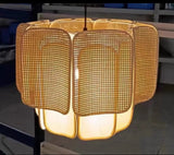 Japanse Wabi Sabi Boheemse Rotan Hanglamp