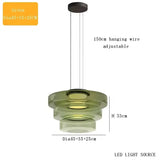 Luxe LED glazen hanglamp – verstelbare moderne kroonluchter