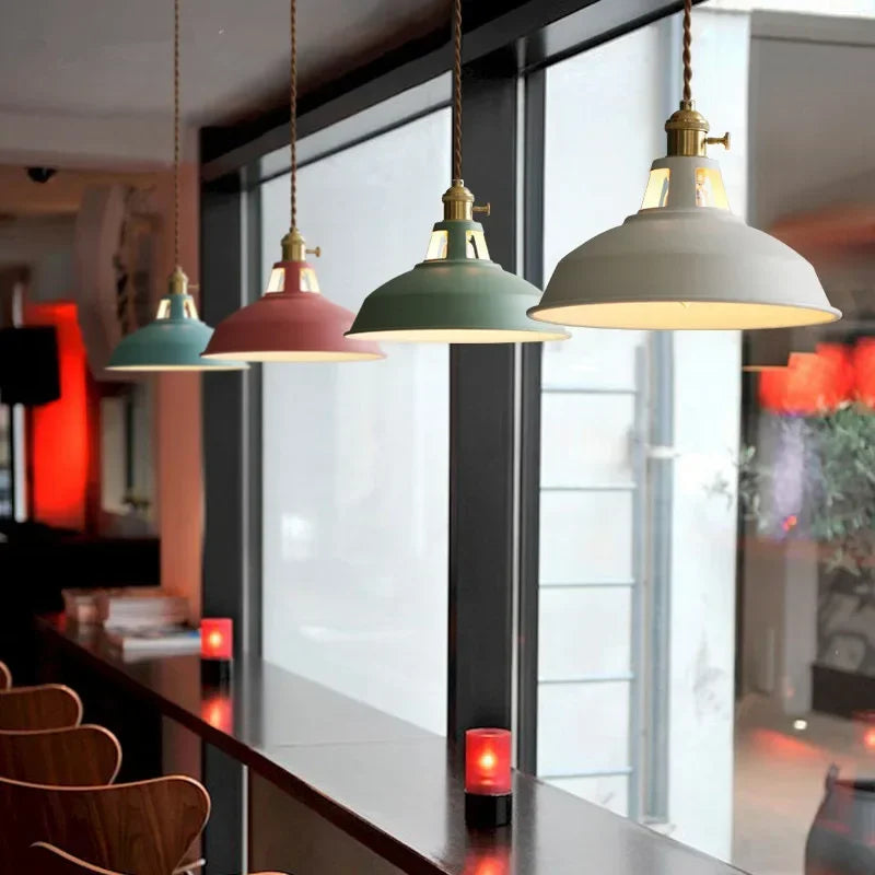 Retro Industrieel Hanglamp E27 Kleurig Voor Keuken, Restaurant & Woonkamer