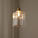 Japanse Vintage Glazen Hanglamp Brass LED Voor Slaapkamer & Eettafel