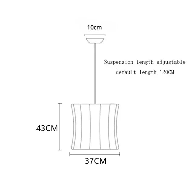 LED Hanglamp Zijde Wit Voor Woonkamer & Hotel