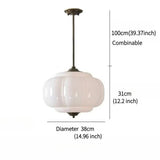 Retro Groene Glazen Hanglamp – Franse Nordic Melkglas Minimalistisch