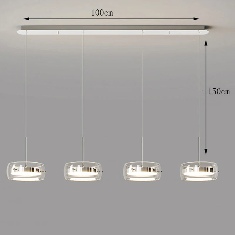 Moderne LED ring hanglamp – dimbare kroonluchter voor woonkamer & eetkamer