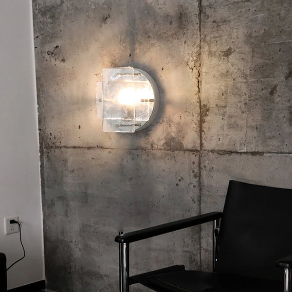 Ijsglas Wandlamp – Chroom Metaal G9 LED Sconce 5–10m²