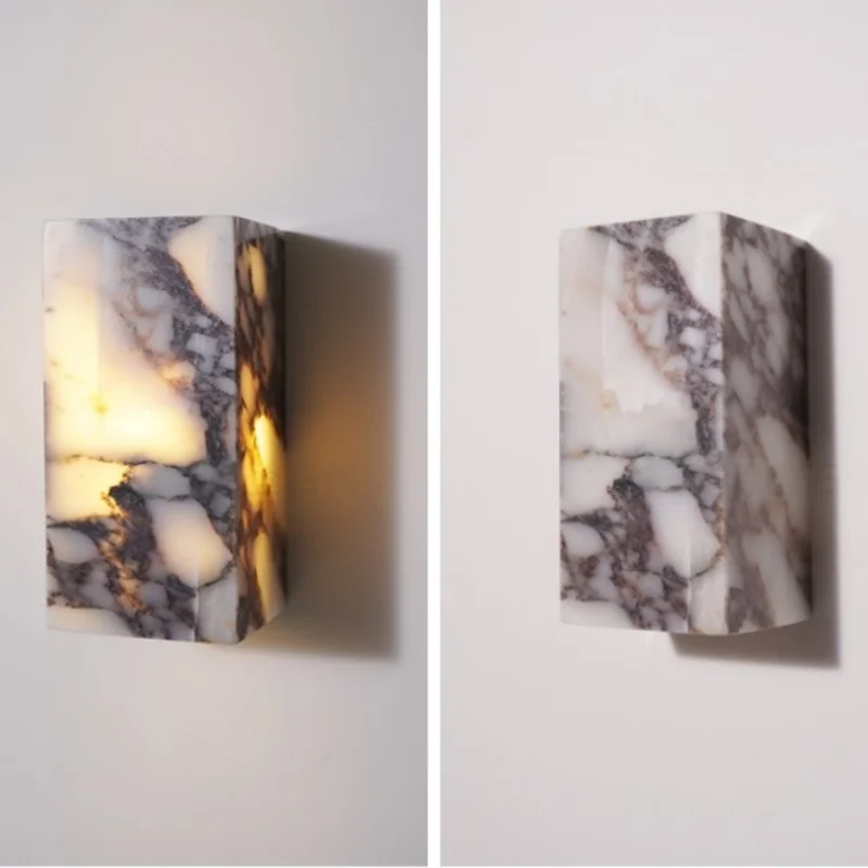 Wabi-Sabi Wandlamp – Bulgari Luxe Steen LED Waterproof Buitenlamp
