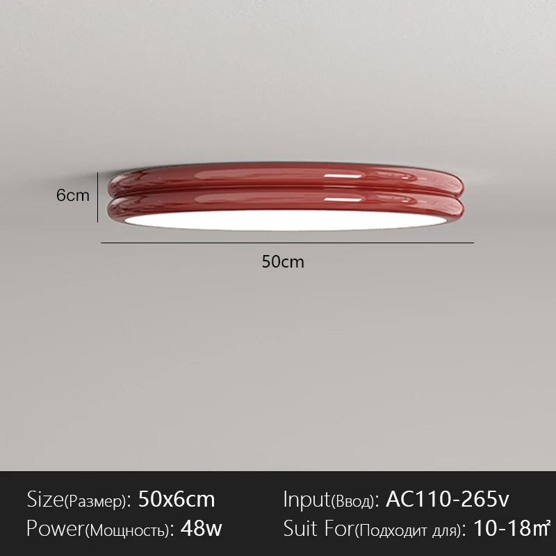 Bauhaus Plafondlamp Groen LED Voor Woonkamer, Slaapkamer & Keuken