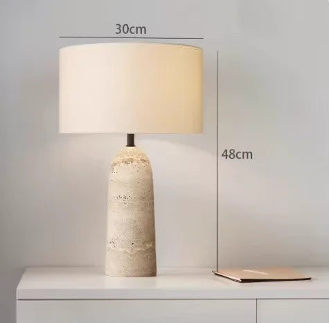 Moderne Gele Marmeren Tafellamp – Wabi Sabi Design voor Woonkamer