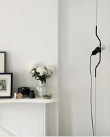 Italiaanse Hanglamp LED Metaal – Verstelbare Hoogte Bedlamp E27