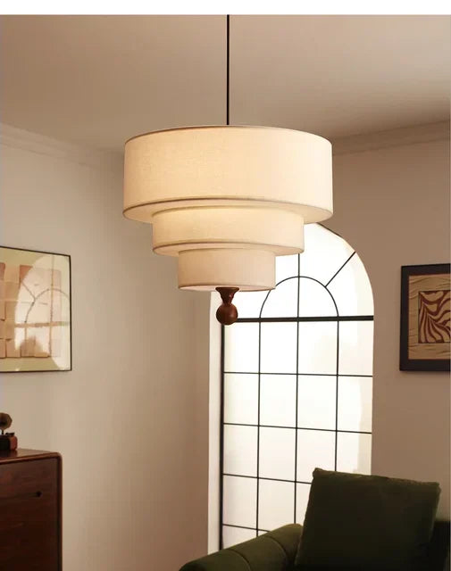 Boho Green Fabric Hanglamp